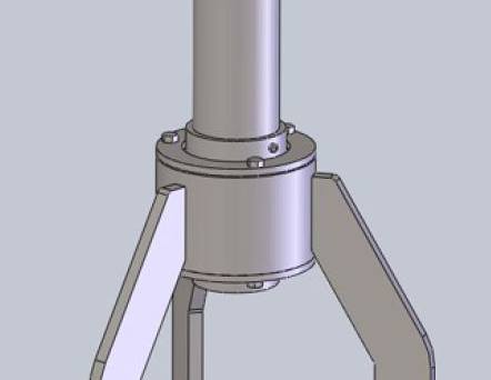 illustration of industrial mixer steady bearing