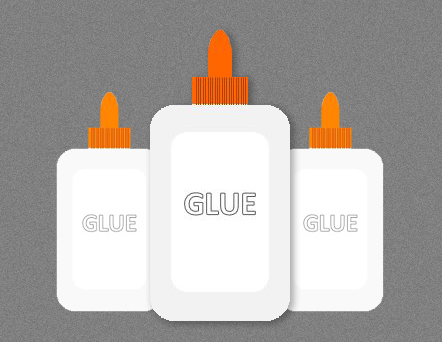 Illustration of Glue Bottles